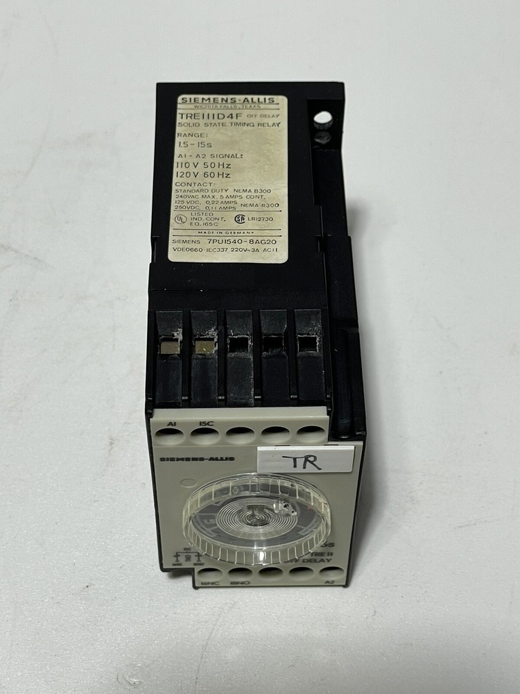 Siemens TREIIID4F Timing Relay