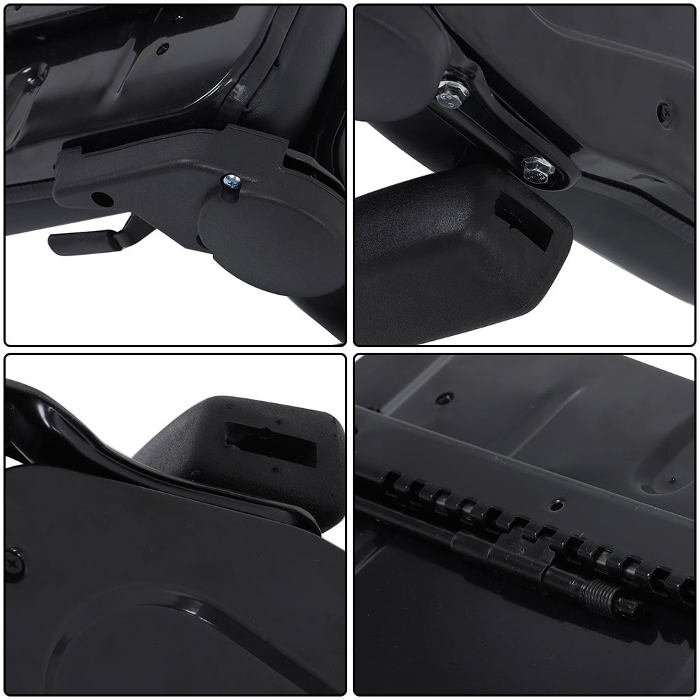 Universal Seat For Forklift Tractor W/Foldable Backrest Slide & Armrest