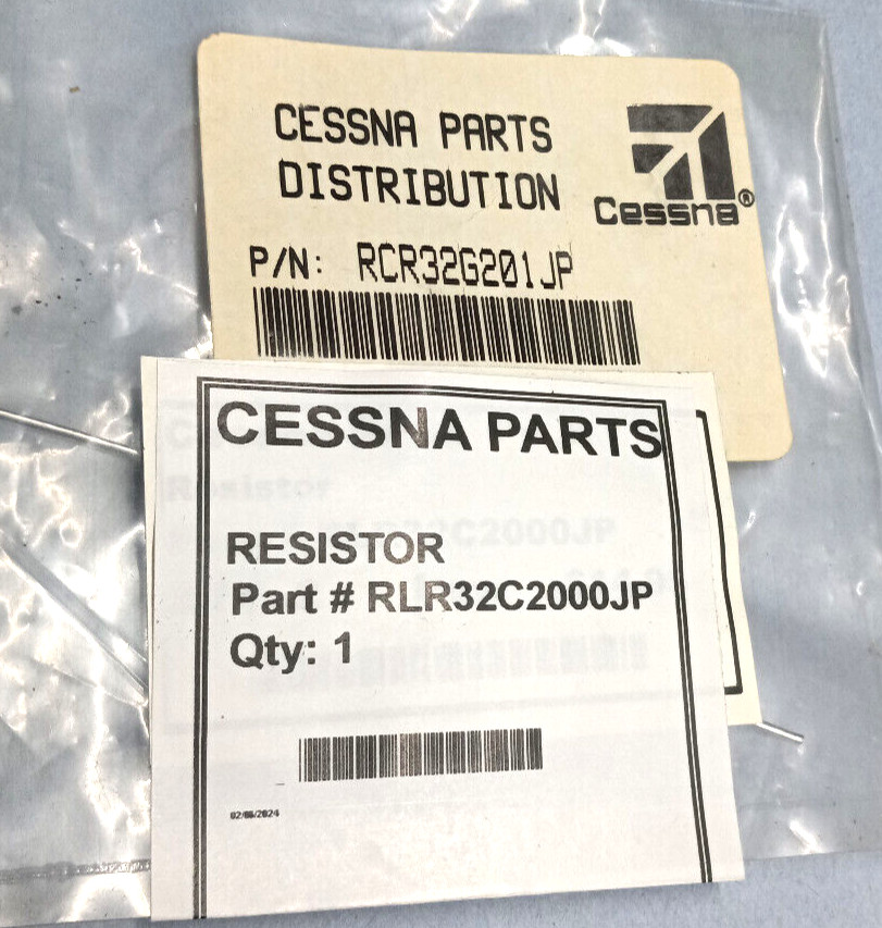 CESSNA P/N RLR32C2000JP RESISTOR