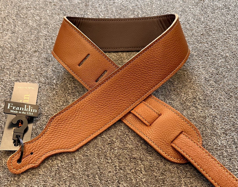 Franklin Strap 2.5" Glove Leather Strap Caramel 4B-CA-G