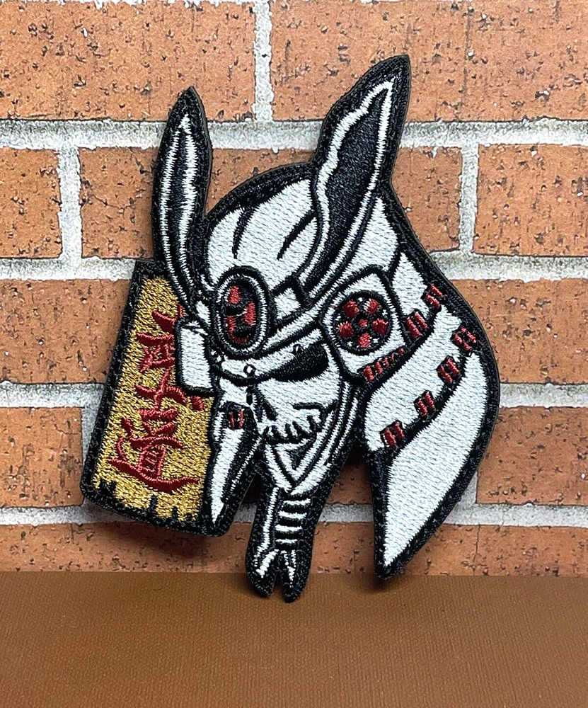 Tactical Samurai Patch, Embroidered Sword Samurai Patch, Tactical Morale Patch