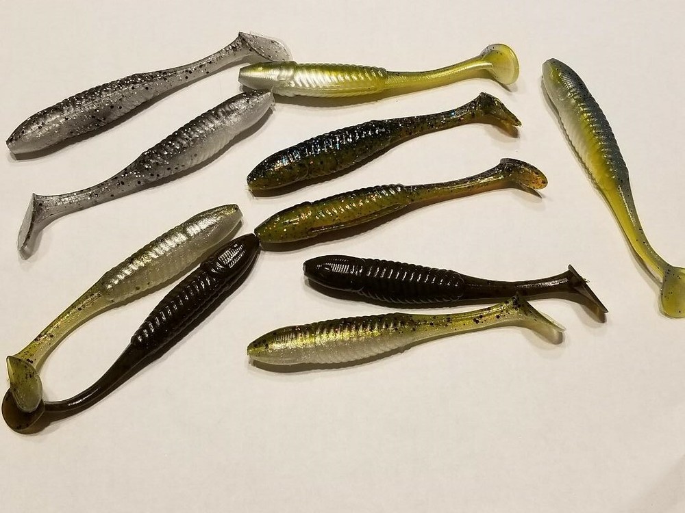 Paddle Tail  swimbait  bulk 40  packs 3.5"
