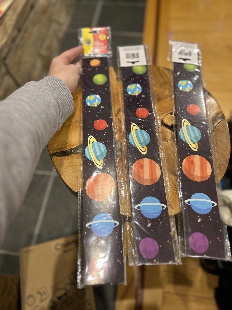 Teaching Tree Wall Borders Planets Space 14 Pieces Total
