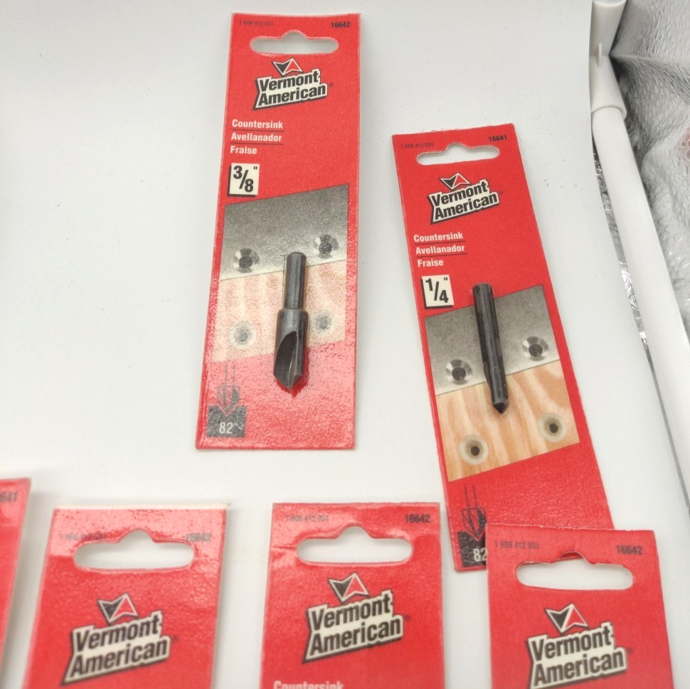 24pc Lot Assorted Vermont American Bits, Countersinks, Rotary File, Screw Pilot