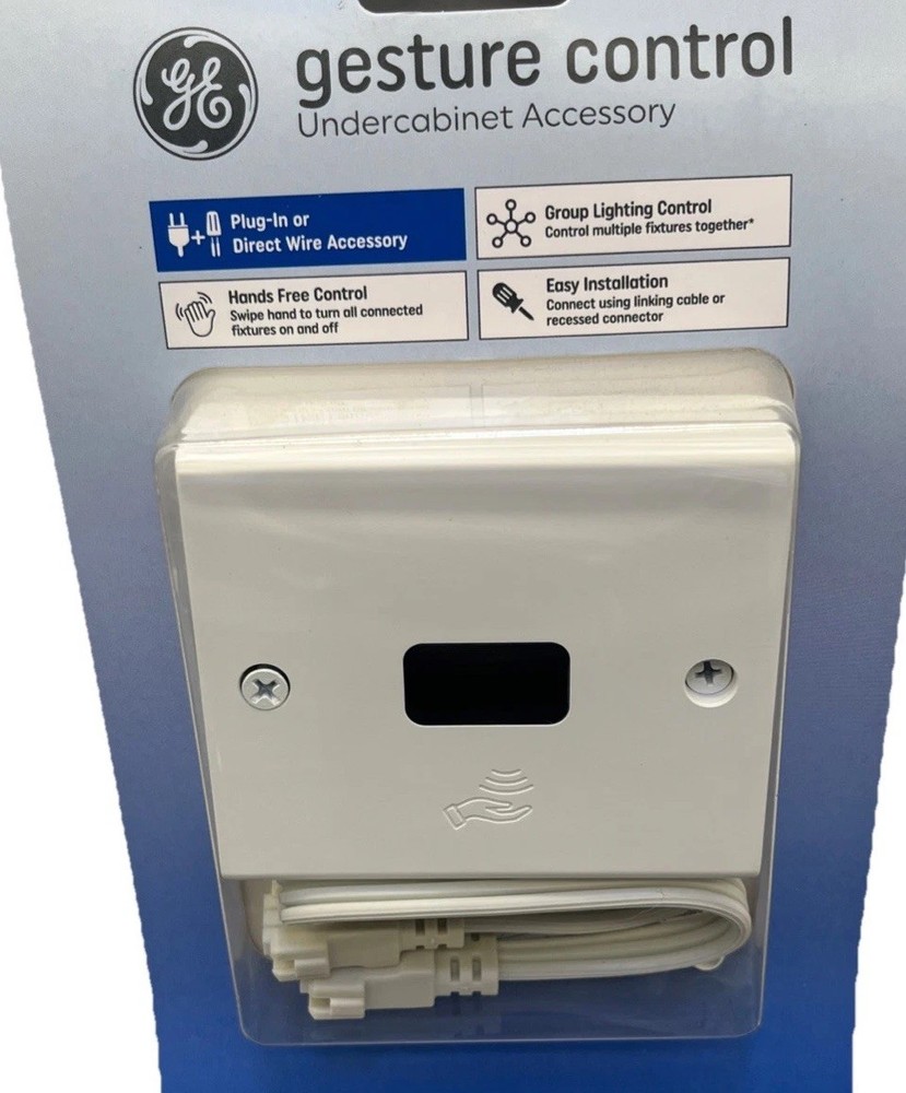 GE Gesture Control White Undercabinet Motion Activated Switch. {3}.
