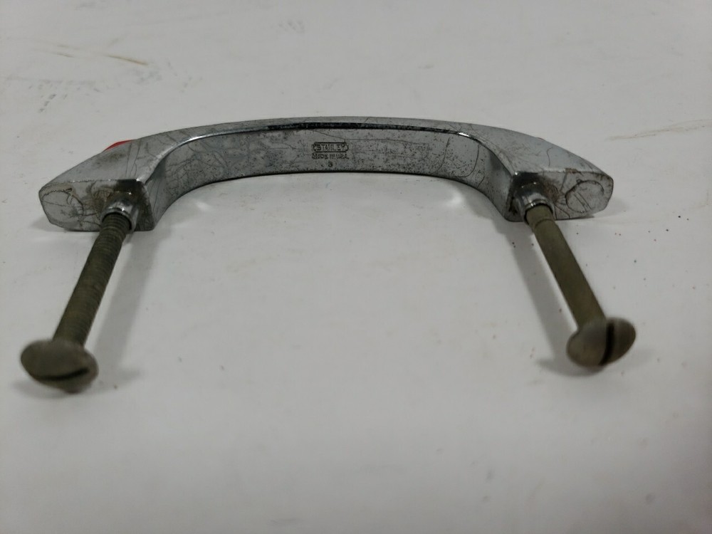 Vintage Stanley Cabinet Handle Pull Chrome MCM Art Deco Latch Red,price Per Pull