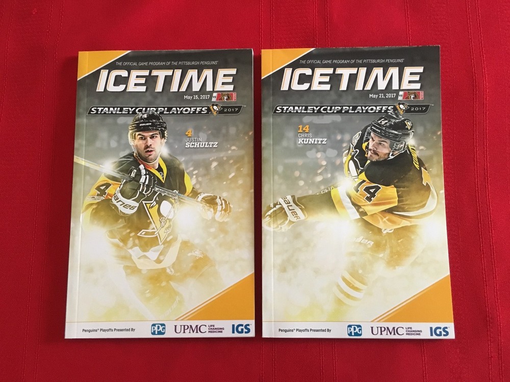 2017 NHL Pittsburgh Penguins Stanley Cup playoffs programs lot / ECF / Senators
