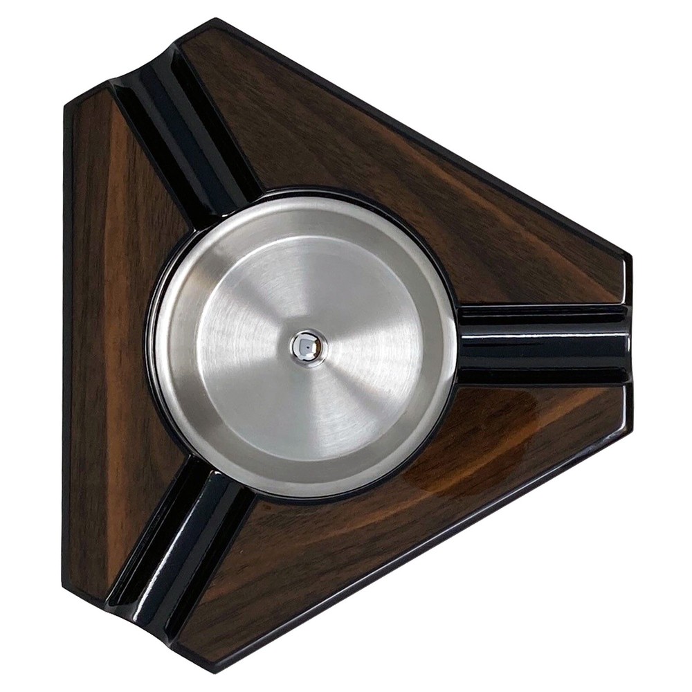 Dark Maple Triangular Ashtray