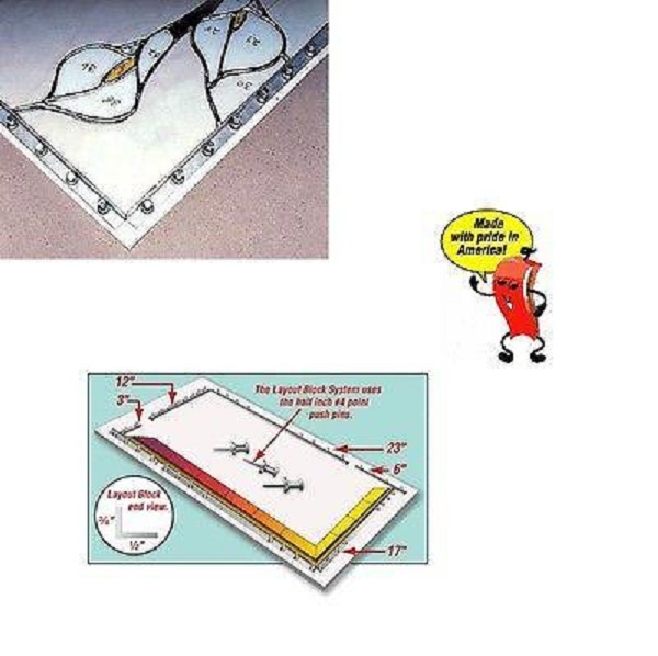 Layout Block System - Two 23" Add-ons Blacks & Push Pins