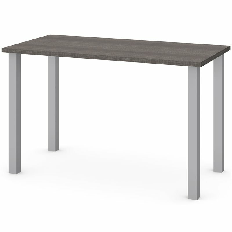 Bestar 48" Writing Desk in Bark Gray