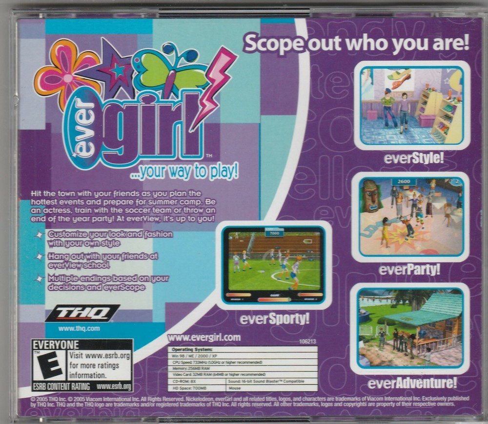 evergirl by THQ ~ CD-ROM