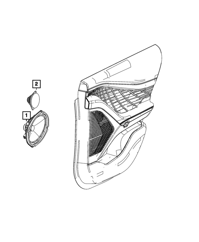 Genuine Mopar Speaker Right Rear 68347024AC