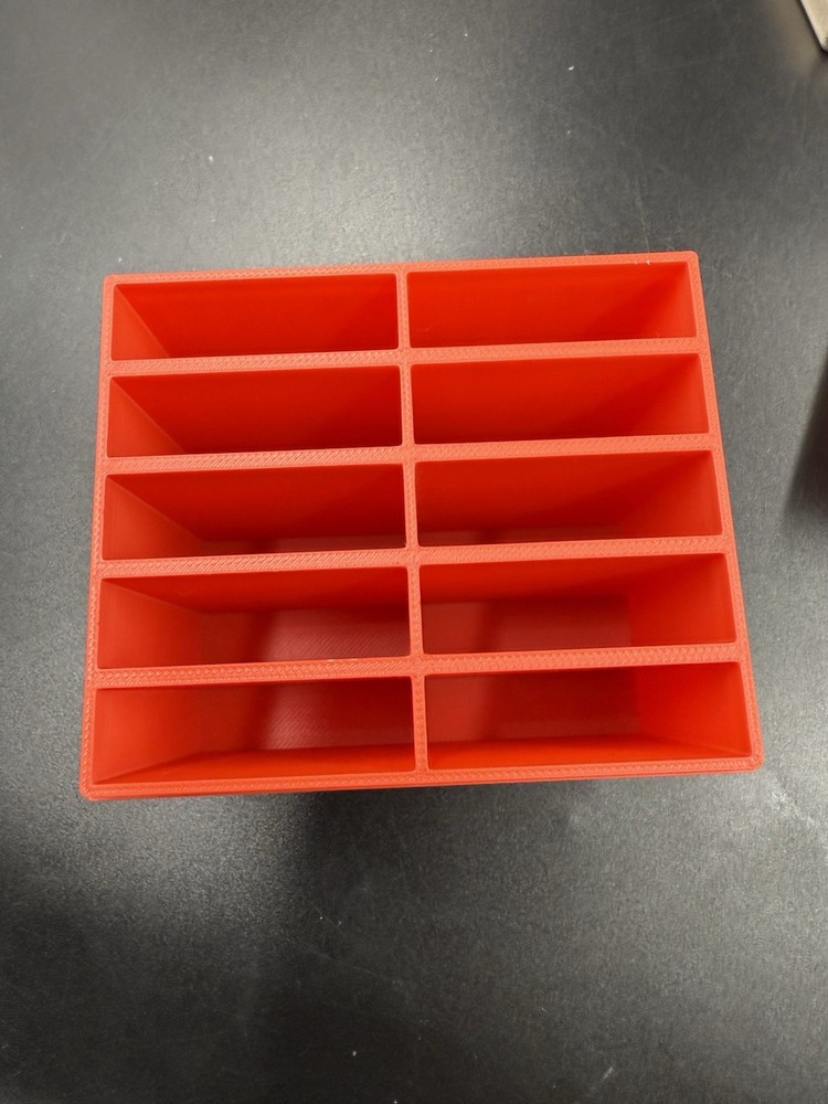 3DP Red Storage Box Holds 10x 10 oz SCOTTSDALE STACKER Silver Bars