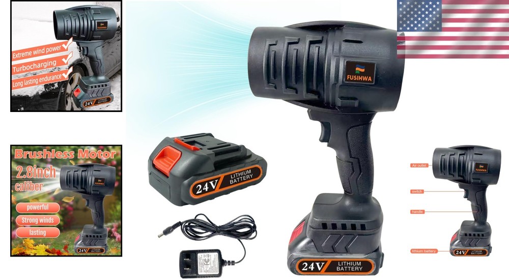 Battery-Powered Leaf Blower - 200 MPH, Perfect for Efficient Yard Work