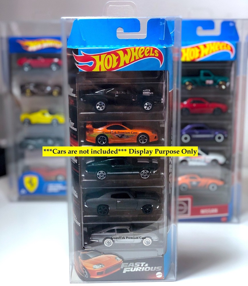 Guardtek Five Pack Protector Case Fits Hot Wheels (5 pcs)