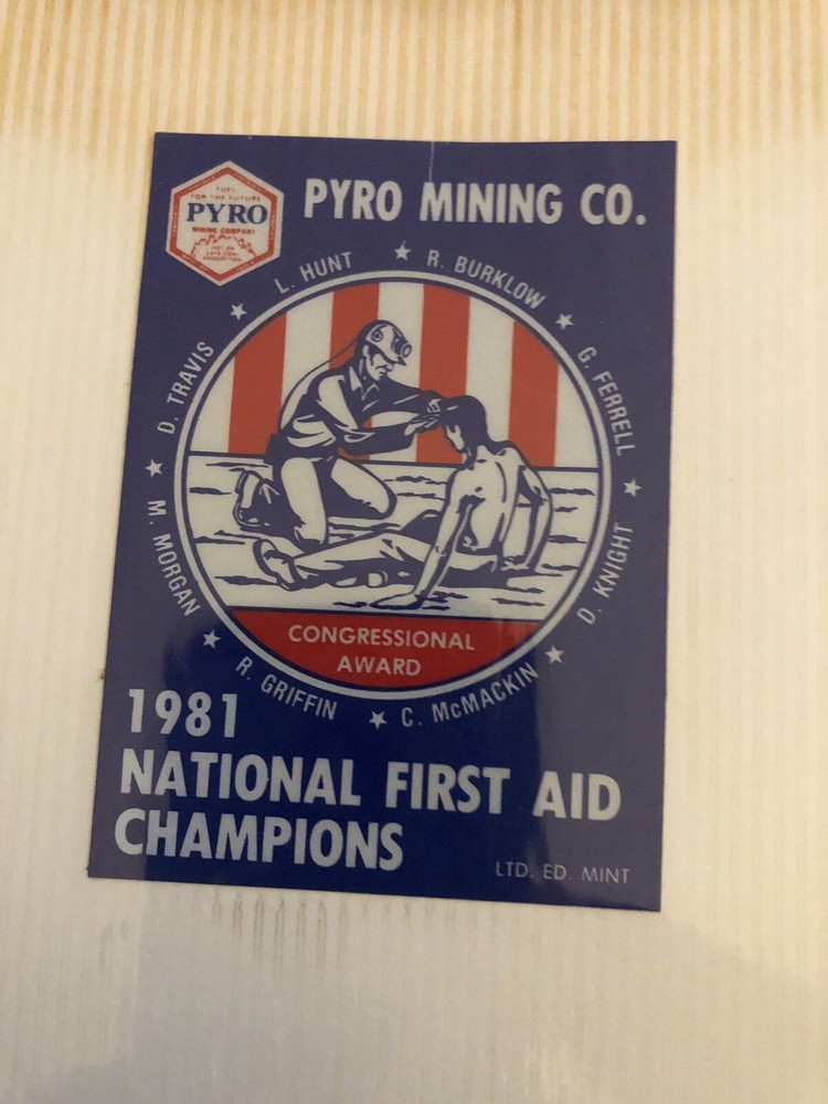 coal mining stickers nice older coal company