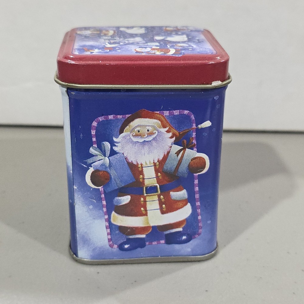 Christmas Candle In Tin
