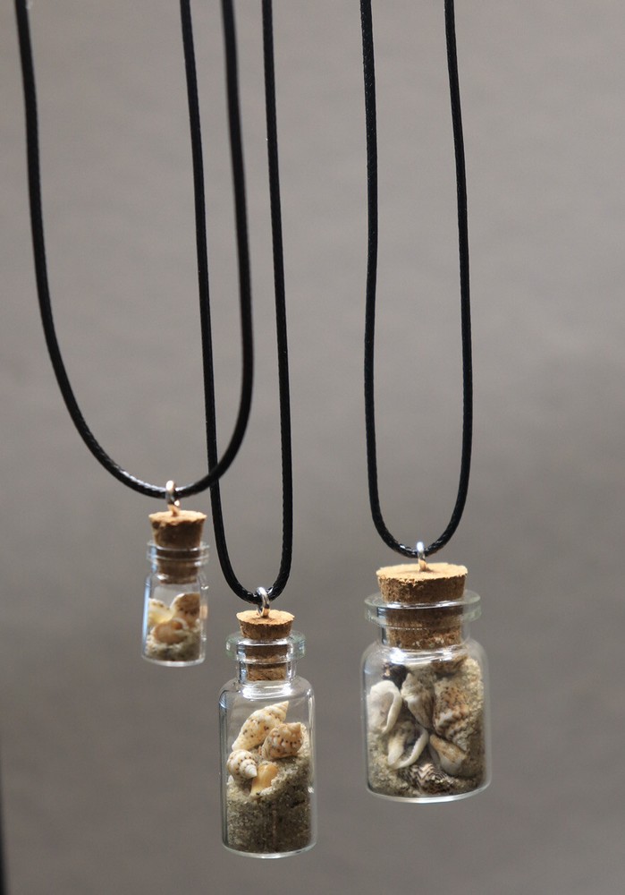 Bottled Beach Necklace: Pick Size