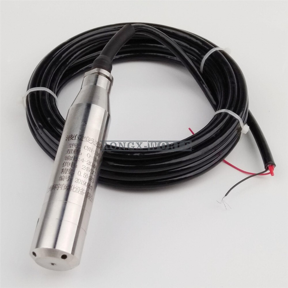 4-20MA 1.0m Range Water Level Transmitter Liquid Level Transducer Sensor