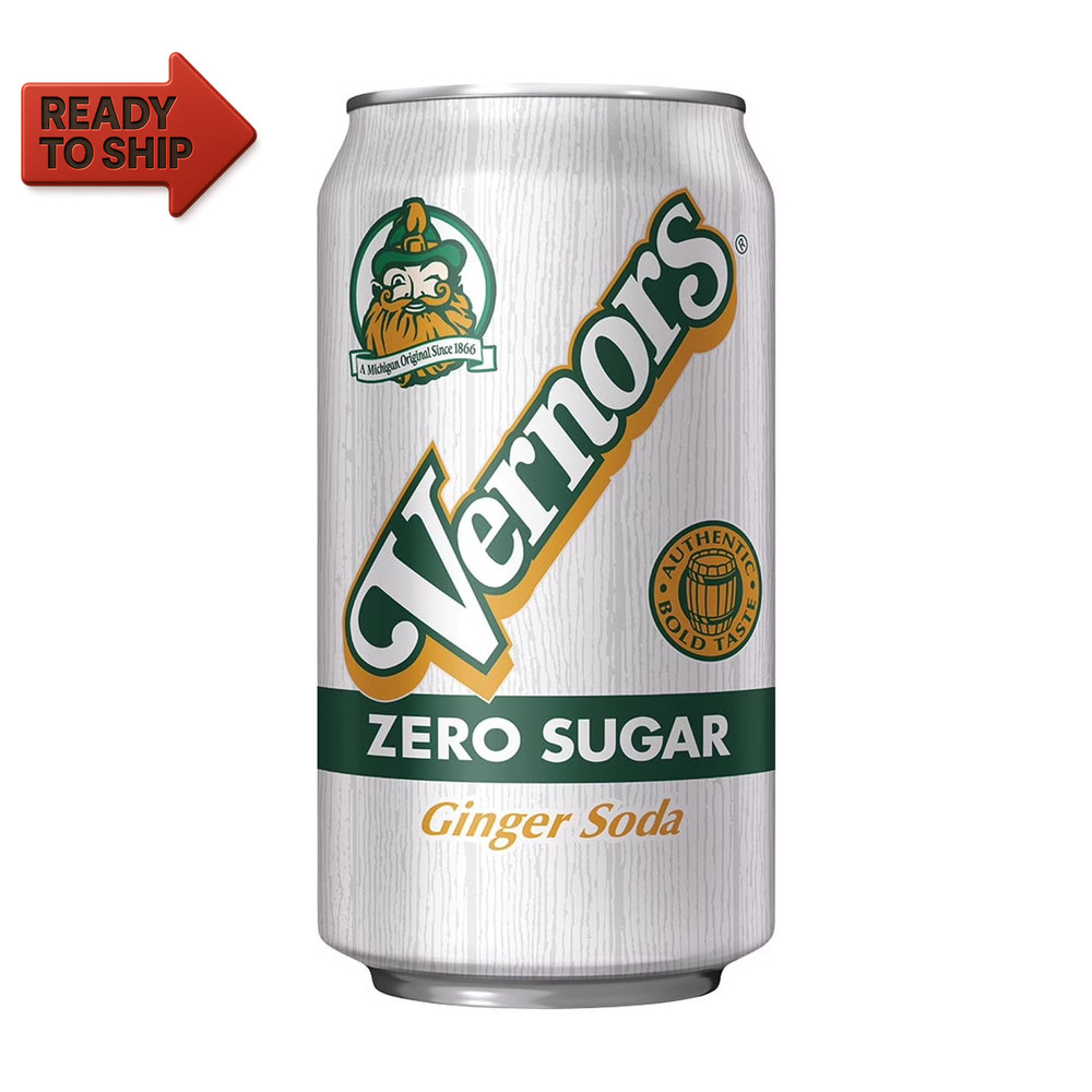 Zero Sugar Ginger Ale Soda Pop, 12 Fl Oz, 12 Pack Cans