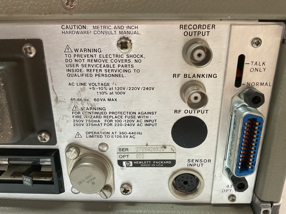 1078 Hewlett Packard 436A Power Meter