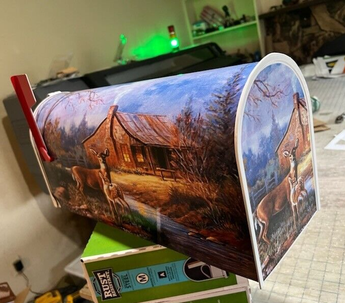 MAiLBOX DEER~Laminated~NO PAiNT (Fades & Cracks)