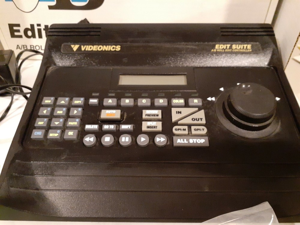 C- Vintage Videonics AB-1 NTSC Video Editing A/B Roll Controller 1995 AC Adapter