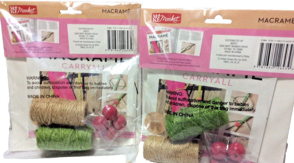 2 Make Market Macrame Carryall Kits