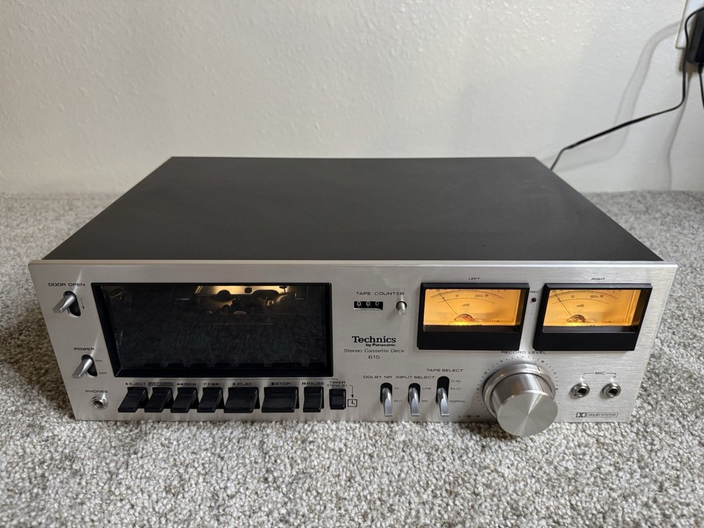Technics RS-615US Cassette Deck – Vintage — Cleaned & Serviced — Excellent