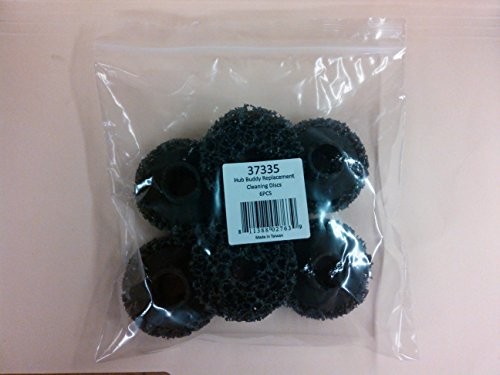 2" Hub Buddy Replacement Pad, 6 Pack, Black, 37335
