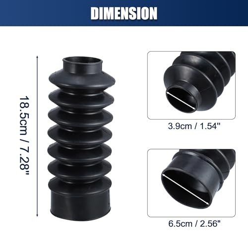 2 Pcs Motorcycle Front Fork Guards Covers Shock Absorbers Boots 39mm