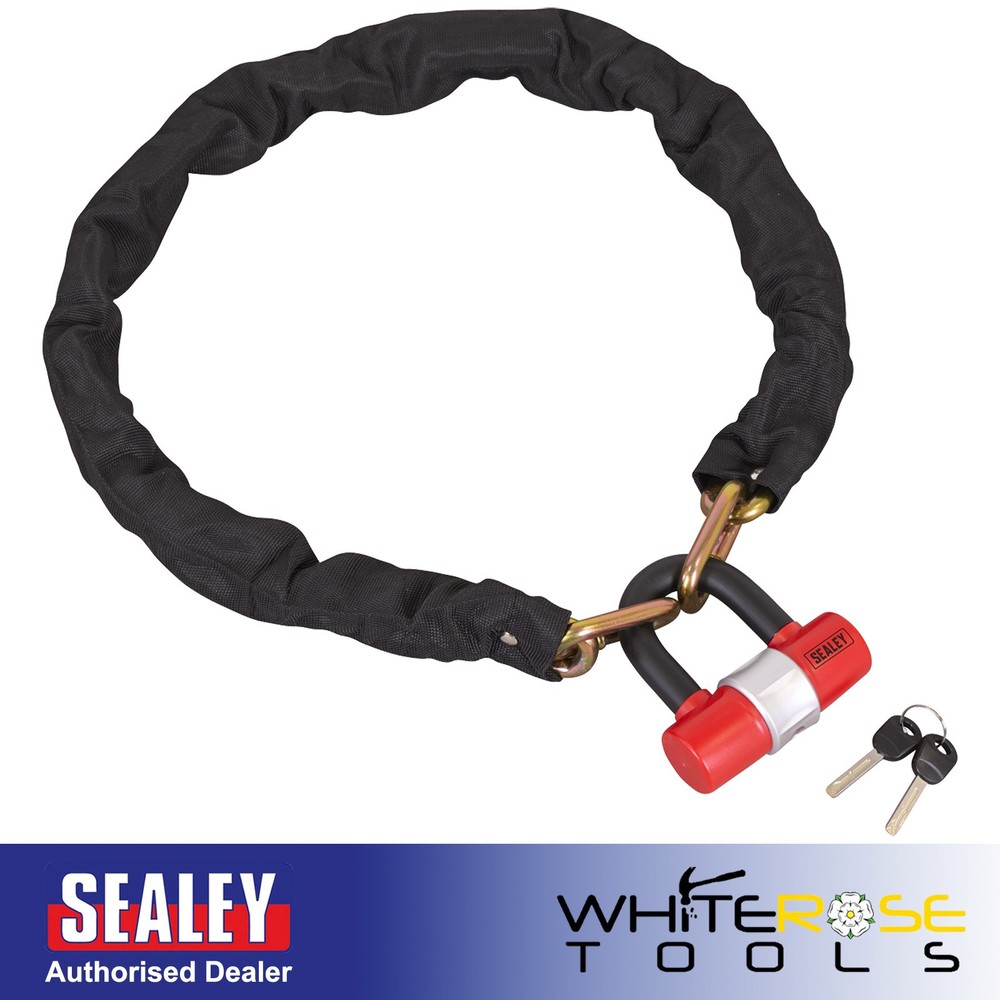 Sealey Motorcycle Chain Lock 1.2m Heavy‑Duty Security Chain & Padlock SSCL12