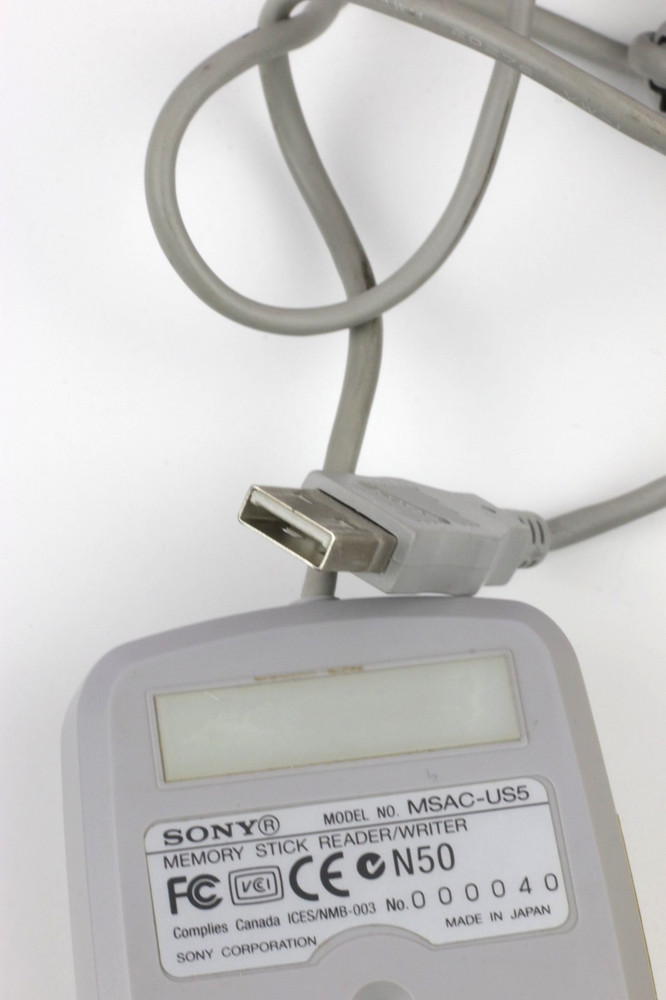 Vintage Sony Memory Stick Reader Writer USB Optical Mouse MSAC-US5 *280