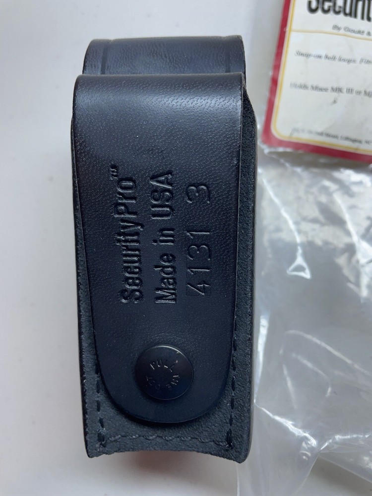 Gould and Goodrich Leather Aerosol Case Holder Security Pro
