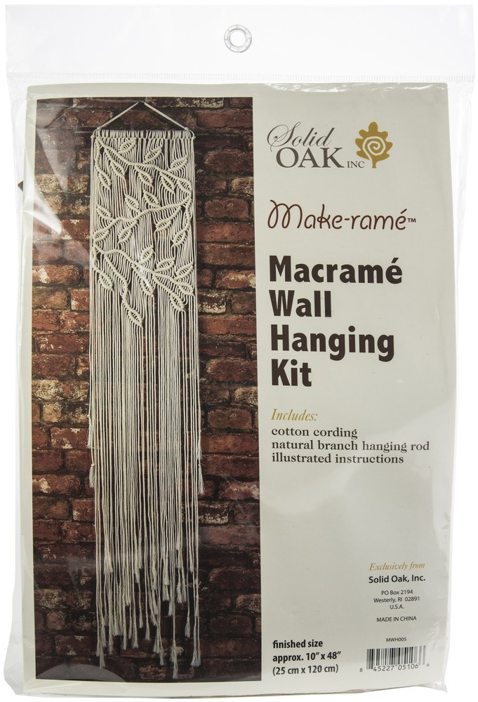 Macrame Wall Hanger Kit-Leaves & Branches (Pack of 1)