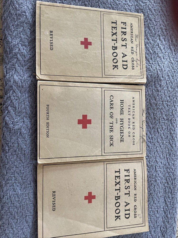 Vintage Red Cross First Aid Text-Books