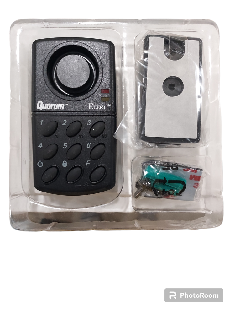 Quorum Elert Black Wireless Personal Security Portable Attack Safety Alarm