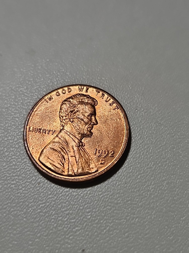 1992, Lincoln Cent DDO Date- Wide "AM"