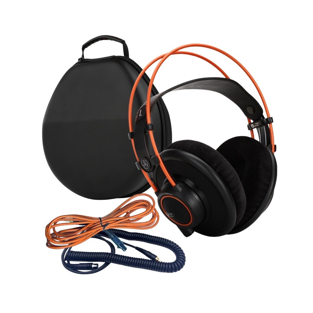 AKG K712 PRO Dynamic Reference Studio Open-Back Over-Ear Wired Black Headphones