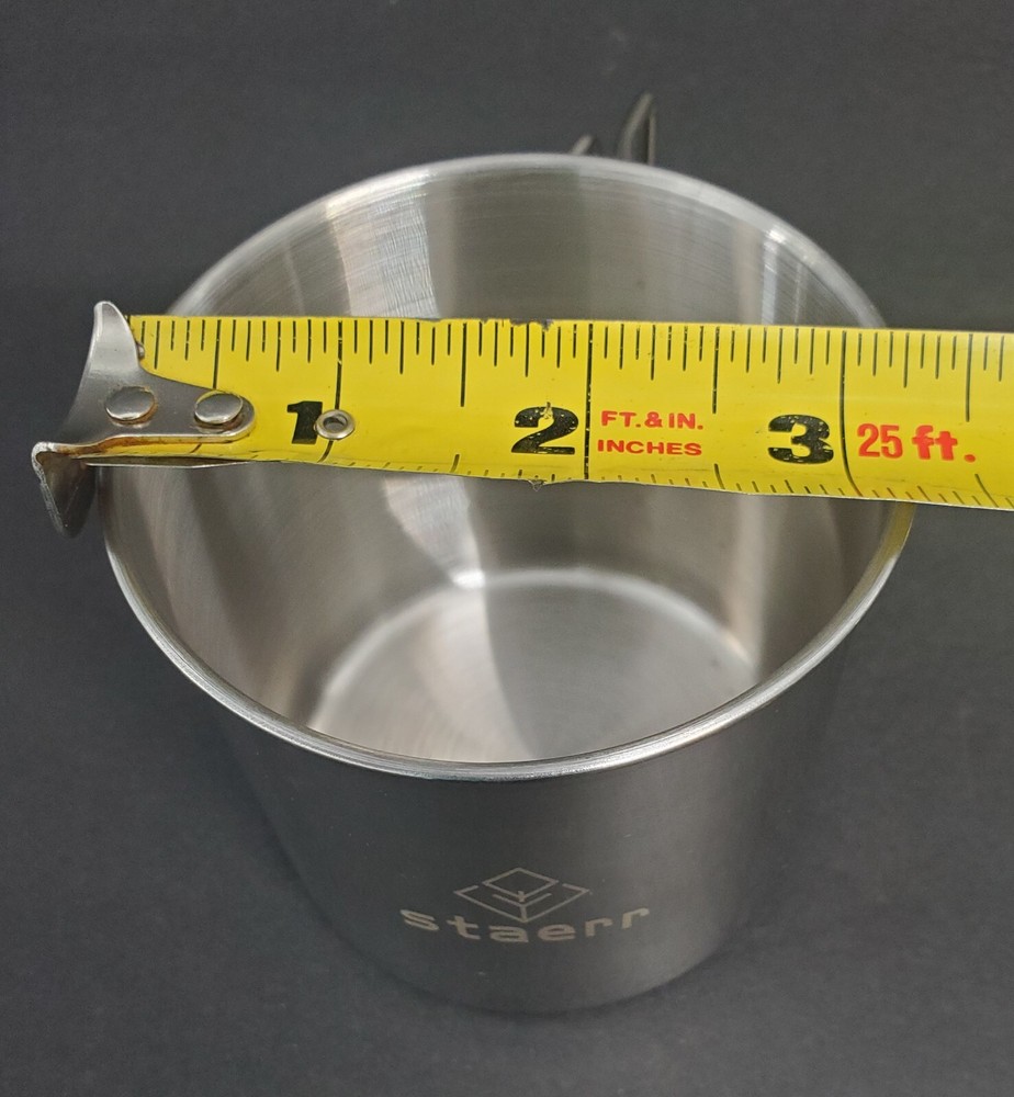 Staerr Open Fire Cookware 5 Piece Stainless Steel W/Folding Handles