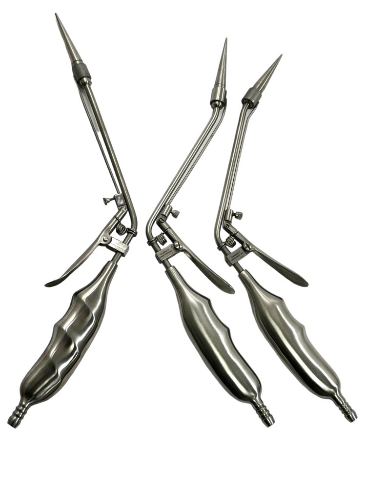 3 Pack - Hemorrhoids Suction Ligator Instrument + Loading Cone Angled & Straight