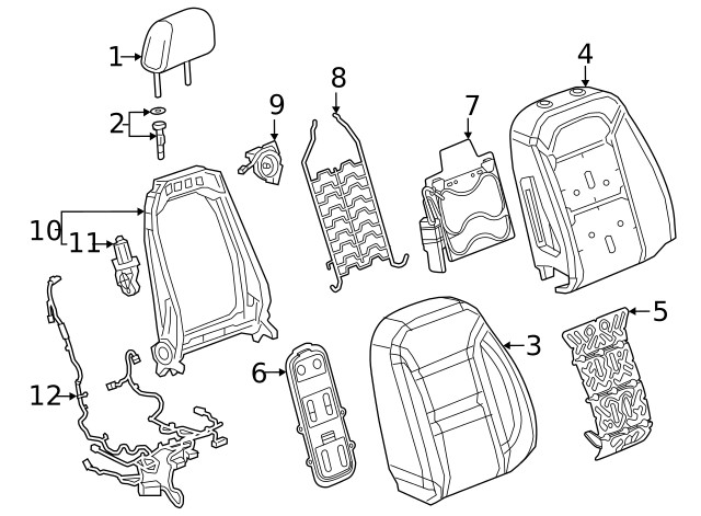 Genuine GM Headrest 26517277