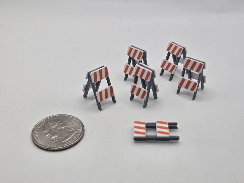 1/64 Scale Folding Type II Barricades *6 Pack*