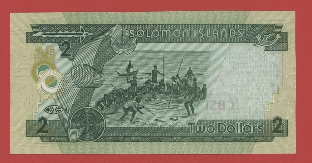 SOLOMON ISLANDS 2 DOLLARS ( 2004 ) PICK # 25a UNC