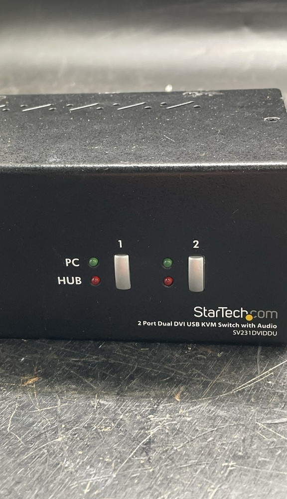 StarTech SV231DVIDDU 2-Port Dual DVI USB KVM Switch with Audio Support