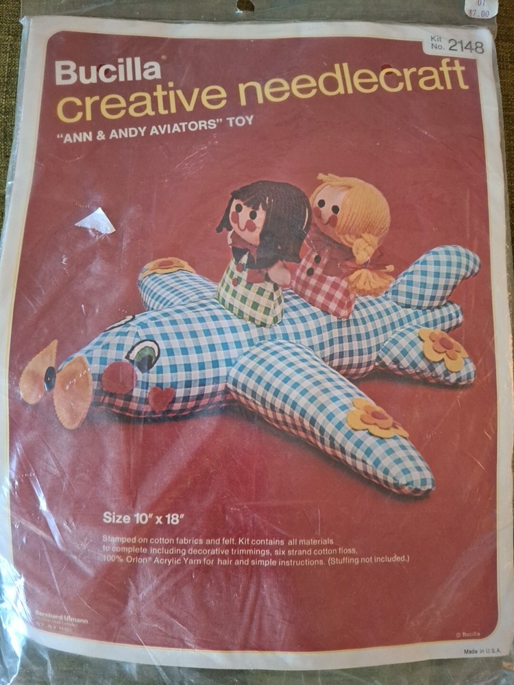 Bucilla Creative Needlecraft Ann & Andy Aviators Toy #2148
