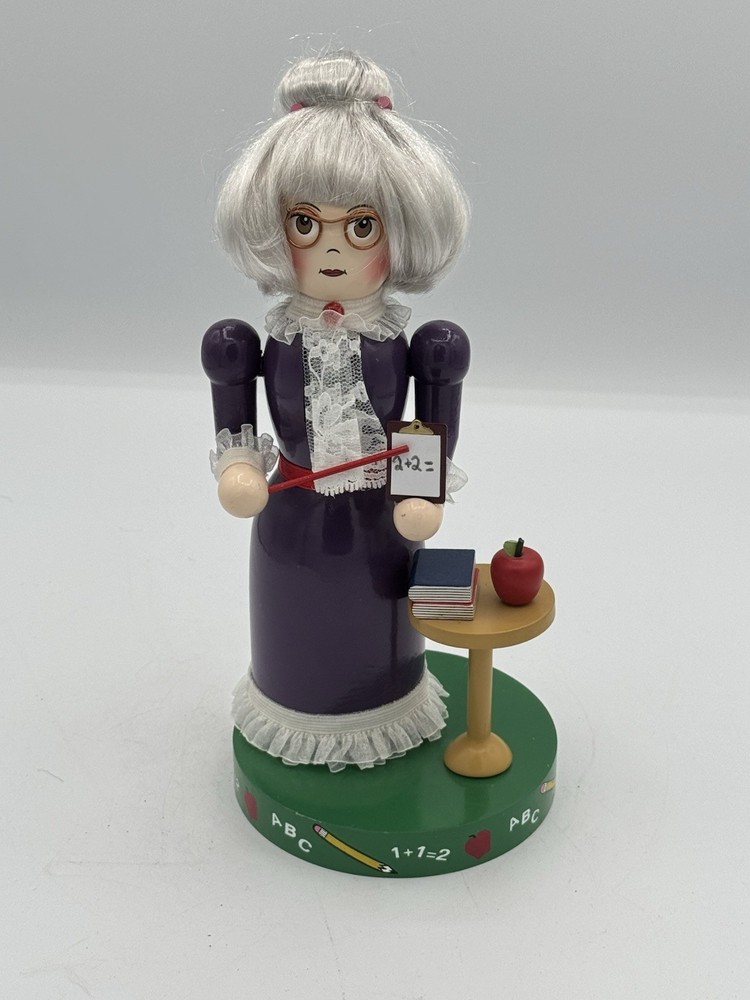 10” School Teacher Nutcracker 2001 Nutcracker Village