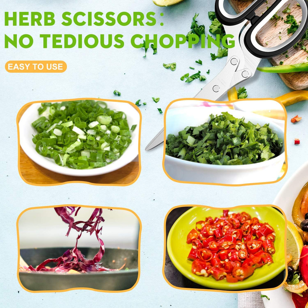 Fun Unique Kitchen Gadgets: Herb Scissors Set - Updated 2025 Cool Kitchen Tools