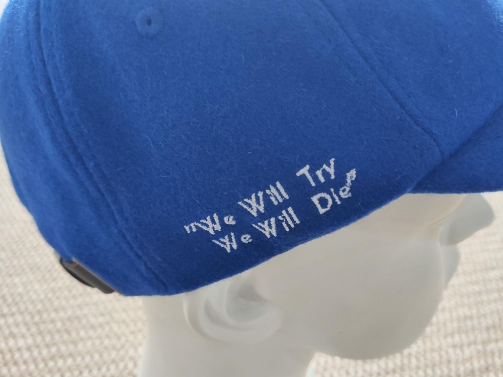 Fcking Awesome FA CLG Wool Embroidered 6-Panel Cap Unisex Strapback Hat Blue