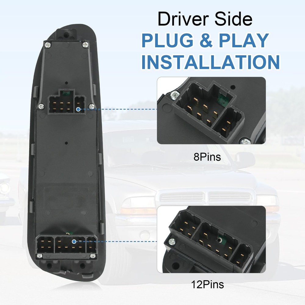 RUIANOMG Power Window Switch and Bezel Replacement